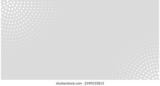 Dot white gray wave light technology texture background. Abstract