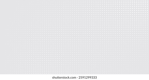 Dot white gray wave light technology texture background. Abstract big data digital  halftone