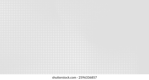 Dot white gray wave light technology texture background. Abstract big data digital  dotted arts modern