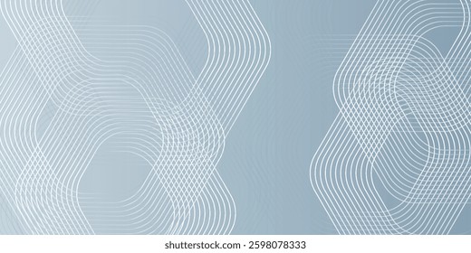 Dot white gray wave light technology texture background. 