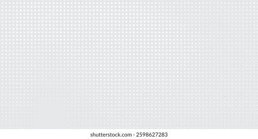 Dot white gray wave light technology texture background. Abstract big modern grey dotted background