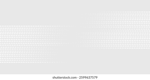 Dot white gray wave light technology texture background vector