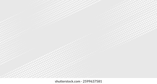 Dot white gray wave light technology texture background vector