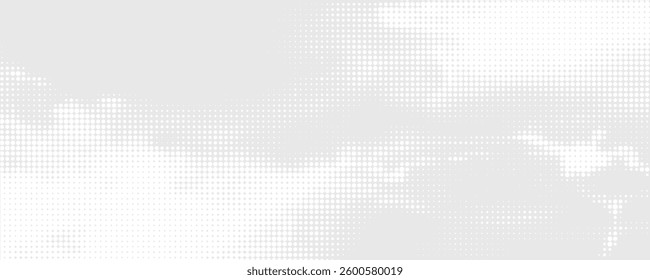 Dot white gray wave light technology texture background. Abstract big data digital concept.