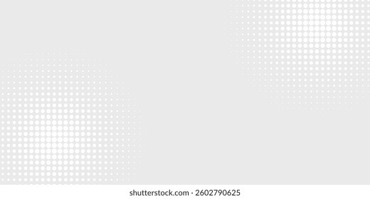 Dot white gray wave light technology texture background. Abstract modern grey