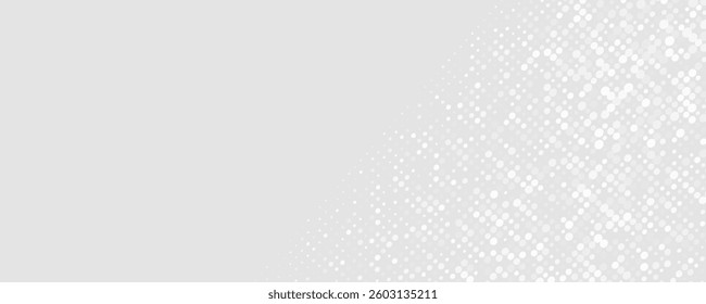 Dot white gray wave light technology texture background.