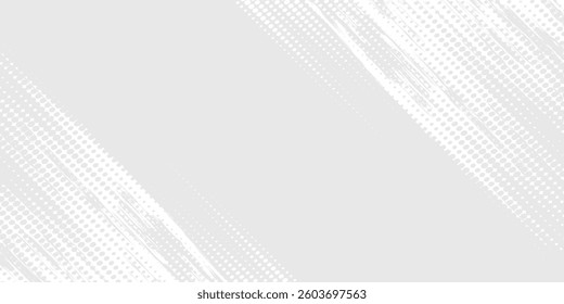 Dot white gray wave light technology texture background. Abstract big data digital concept modern dotted grey background