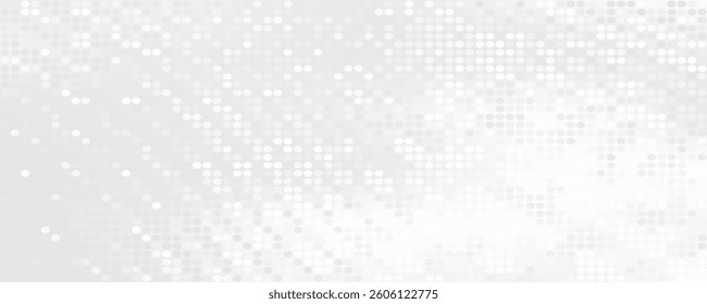 Dot white gray wave light technology texture background. Abstract big data digital concept. vector eps 10