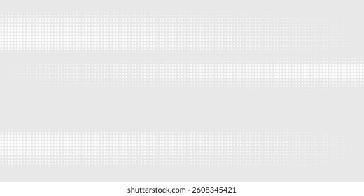 Dot white gray wave light technology texture background. Abstract big data digital concept.	