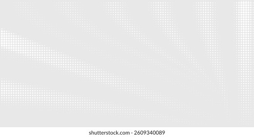 Dot white gray wave light technology texture background. Abstract big data digital concept modern halftone