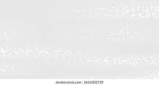 Dot white gray wave light technology texture background.	