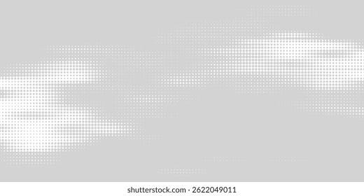 Dot white gray wave light technology texture background. Abstract big data digital concept.