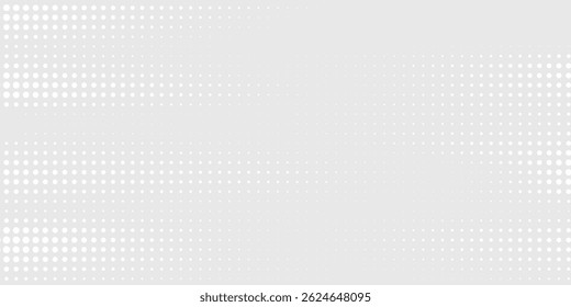 Dot white gray wave light technology texture background. Abstract big data digital concept.