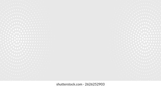 Dot white gray wave light technology texture background. Abstract big data digital concept.	