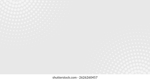 Dot white gray wave light technology texture background. Abstract big data digital concept.	