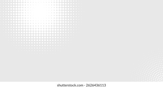 Fundo de textura da tecnologia da luz da onda cinza branca do ponto. Resumo conceito digital de big data.	