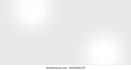 Fundo de textura da tecnologia da luz da onda cinza branca do ponto. Resumo conceito digital de big data.	