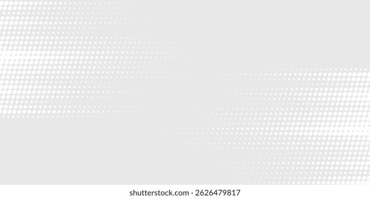 Fundo de textura da tecnologia da luz da onda cinza branca do ponto. Resumo conceito digital de big data.	