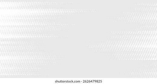 Dot white gray wave light technology texture background. Abstract big data digital concept.	