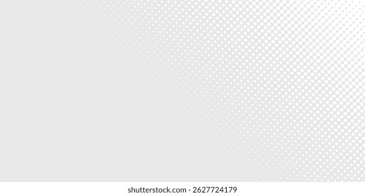 Punkt weiße graue Welle Licht Technologie Textur Hintergrund. moderner Rasterpunkt
