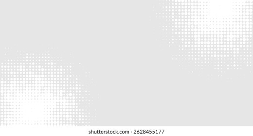 Fondo de textura de tecnología de luz de onda gris blanco. Medio tono digital de big data Abstractas