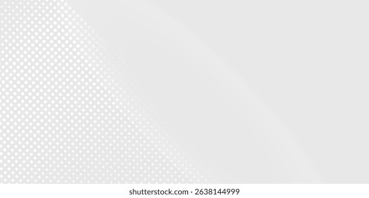 Dot white gray wave light technology texture background. Abstract big data digital concept modern dotted grey arts white