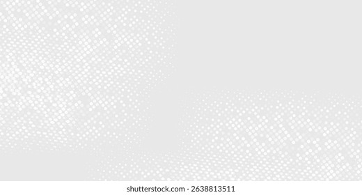 Dot white gray wave light technology texture background. modern simpel good art