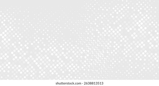 Dot white gray wave light technology texture background. modern simpel
