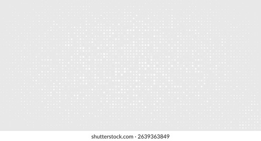 Dot white gray wave light technology texture background. Abstract big data digital concept.	