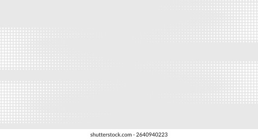 Dot white gray wave light technology texture background. Abstract big data digital concept.	