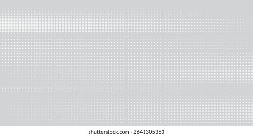 Dot white gray wave light technology texture background. Abstract big data digital concept.	