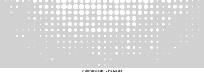 Dot white gray wave light technology texture background. Abstract big data digital concept. eps 10