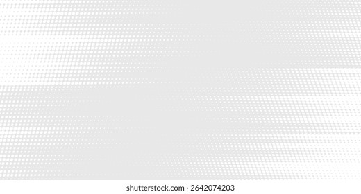 Dot white gray wave light technology texture background. Abstract big data digital concept. eps 10