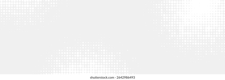 Dot white gray wave light technology texture background. Abstract big data digital concept. vector ilustration
