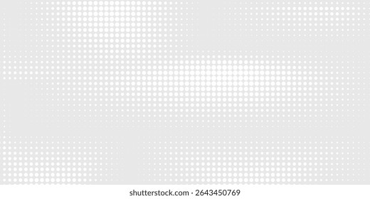 Dot white gray wave light technology texture background. Abstract big  modern arts