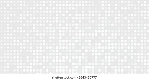 Fundo de textura da tecnologia da luz da onda cinza branca do ponto. Grandes artes modernas
