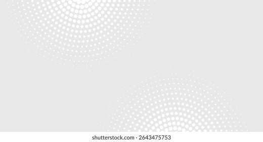 Fundo de textura da tecnologia da luz da onda cinza branca do ponto. Conceito digital de big data abstrato. ilustração vetorial