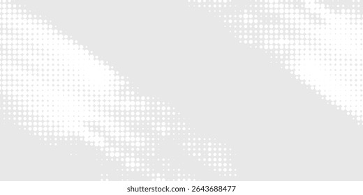 Dot white gray wave light technology texture background. Abstract big data digital concept.