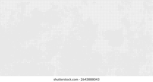 Dot white gray wave light technology texture background. Abstract big modern arts