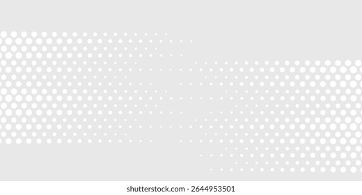 Dot white gray wave light technology texture background vecto