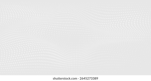 Dot white gray wave light technology texture background. Abstract big data digital concept design background