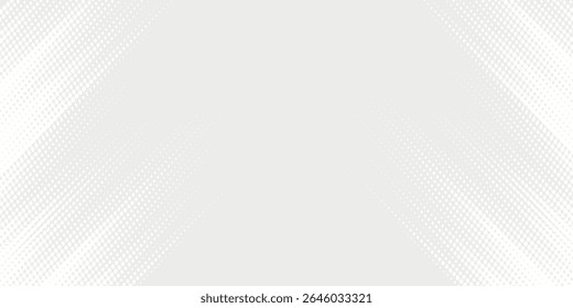 Dot white gray wave light technology texture background. Abstract big data digital concept.