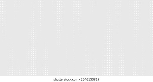 Dot white gray wave light technology texture background. Abstract big data digital concept.