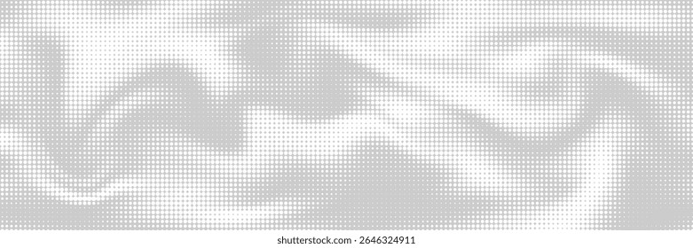 Dot white gray wave light technology texture background. Abstract big data digital concept.	
