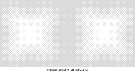 Fundo de textura da tecnologia da luz da onda cinza branca do ponto. Resumo conceito digital de big data moderno pontilhado