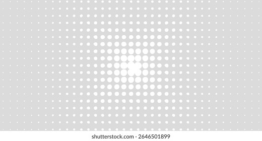 Fundo de textura da tecnologia da luz da onda cinza branca do ponto. Resumo conceito digital de big data moderno pontilhado. Ilustração vetorial
