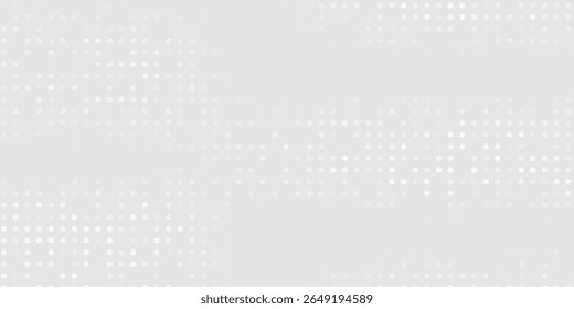 Dot white gray wave light technology texture background. Abstract big data digital concept.	