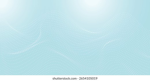Dot white gray wave light technology texture background. Abstract big data digital concept. 3d rendering.
