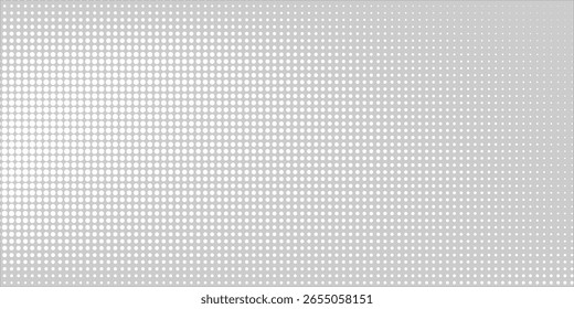 Fundo de textura da tecnologia da luz da onda cinza branca do ponto. Conceito digital de big data abstrato. ilustração vetorial.