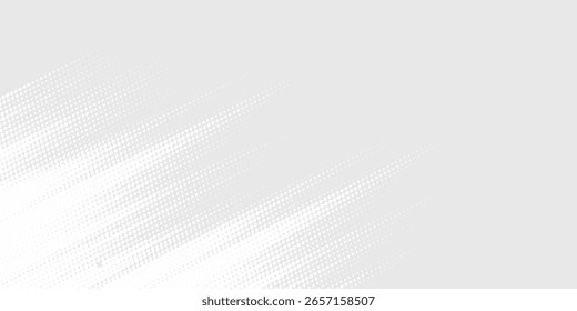 Dot white gray wave light technology texture background. Abstract big data digital concept.	